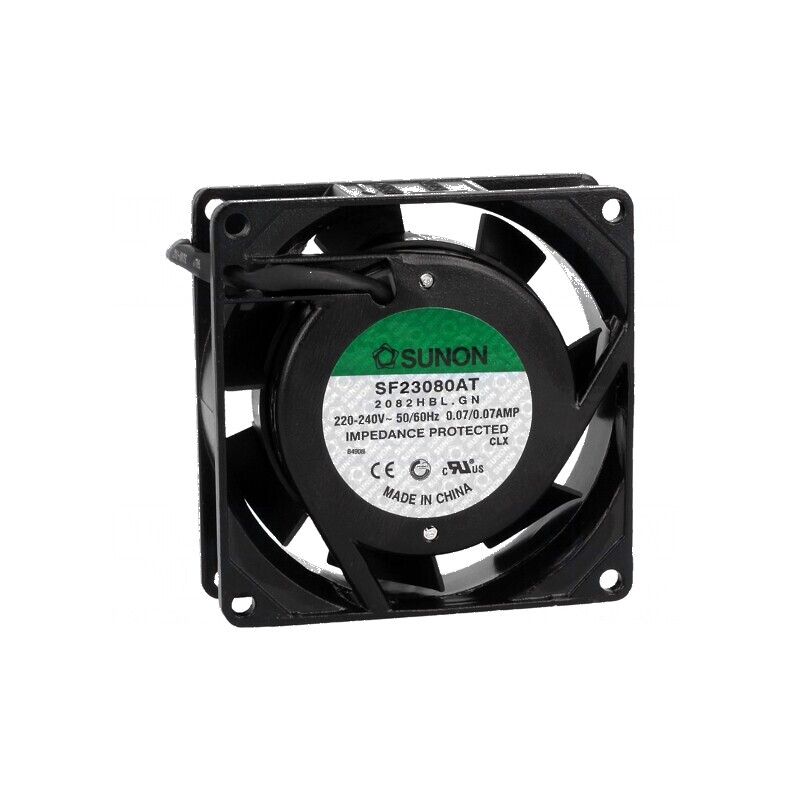 Ventilator AC axial 80x80x25mm 230VAC 30,6m3/h 30dBA | Electronic-mag.ro | Componente Electronice