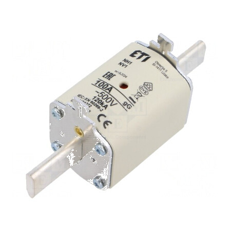 Siguranţă ceramică gG 100A 500VAC industrială NH1 | Electronic-mag.ro | Componente Electronice