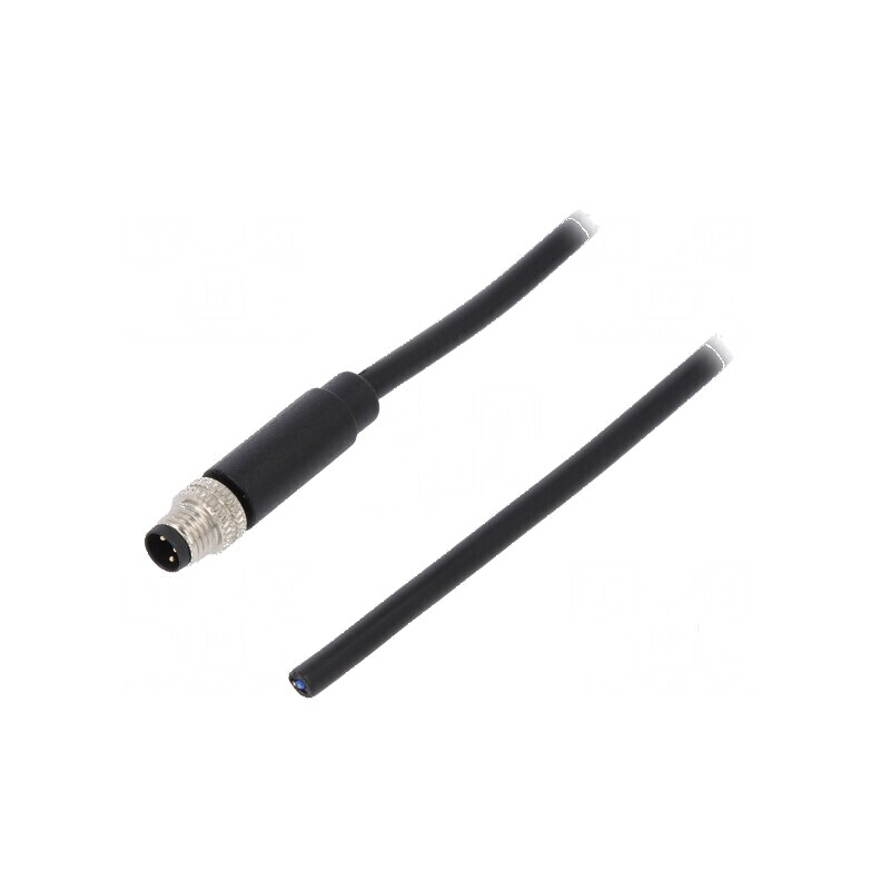 Conector M8 tată 3 pini cu cablu 3A 60V | Electronic-mag.ro | Componente Electronice