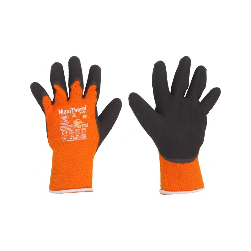 Mănuşi de protecţie MaxiTherm® 9 portocaliu-negru | Electronic-mag.ro | Componente Electronice