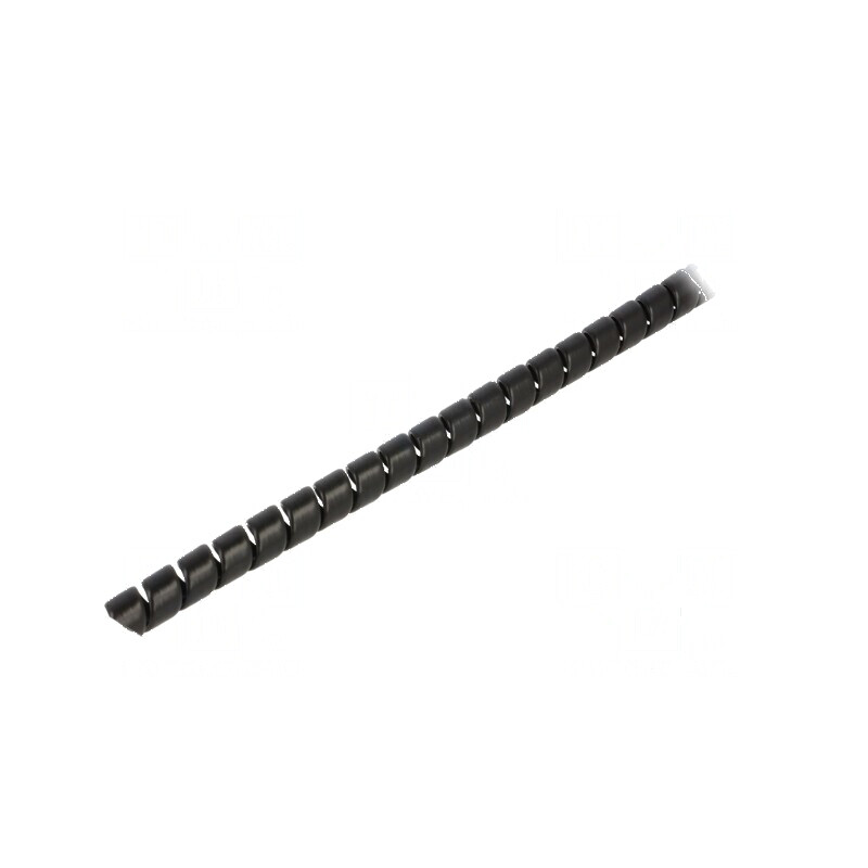 Înfăşurare spirală polipropilenă neagră Ø13mm L: 1m | Electronic-mag.ro | Componente Electronice