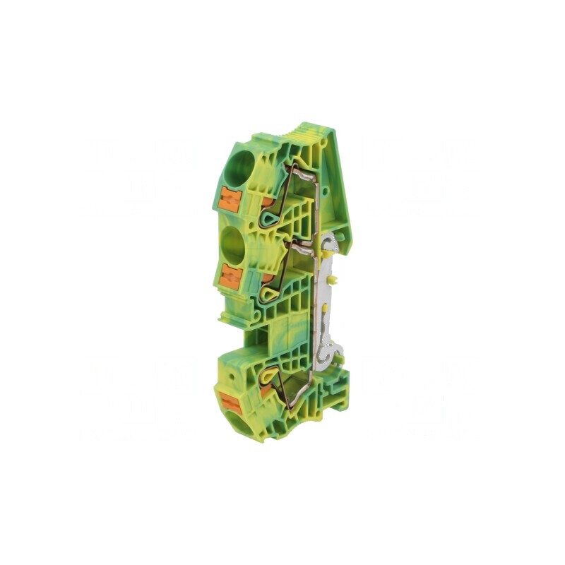 Conector îmbinare pentru șine 0,5÷25mm², 1 pistă, 3 borne, galben-verde | Electronic-mag.ro | Componente Electronice Conector îmbinare pentru șine 0,5÷25mm², 1 pistă, 3 borne, galben-verde | Electronic-mag.ro | Componente Electronice