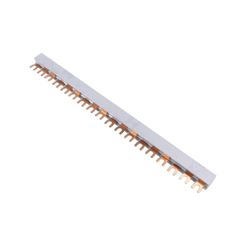 Bară colectoare 10mm² Poli 3 Unom 400V 63A tip pieptene PVC | Electronic-mag.ro | Componente Electronice