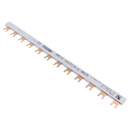 Bară colectoare 16mm² Poli: 1 Unom: 400V tip pieptene 210mm | Electronic-mag.ro | Componente Electronice