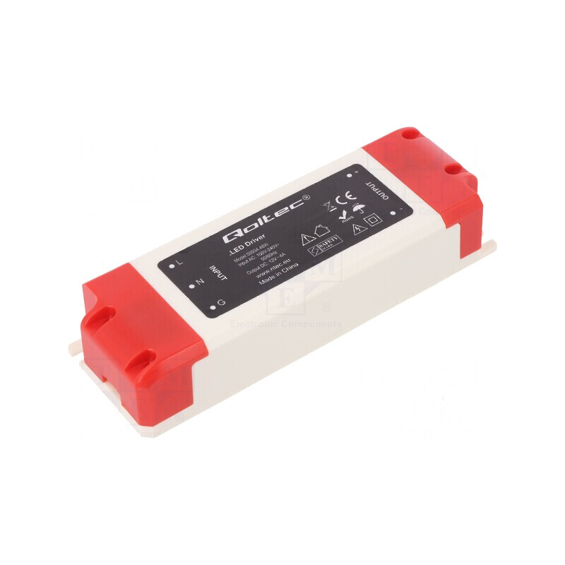 Alimentator LED 48W 12V 4A 220-240VAC IP20 | Electronic-mag.ro | Componente Electronice