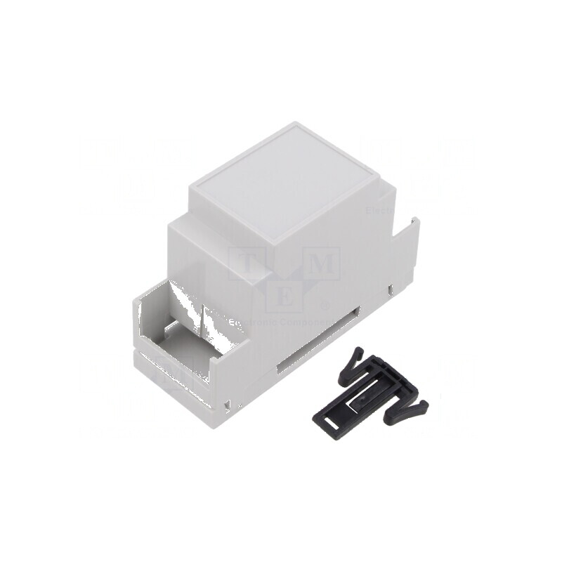 Carcasă şină DIN Y 90mm X 36mm Z 58mm PPO gri deschis | Electronic-mag.ro | Componente Electronice