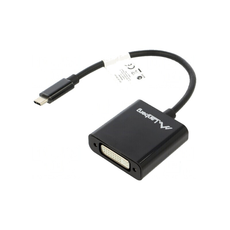 Cablu adaptor USB 3.1 la DVI-I cu mufă USB C nichelată | Electronic-mag.ro | Componente Electronice