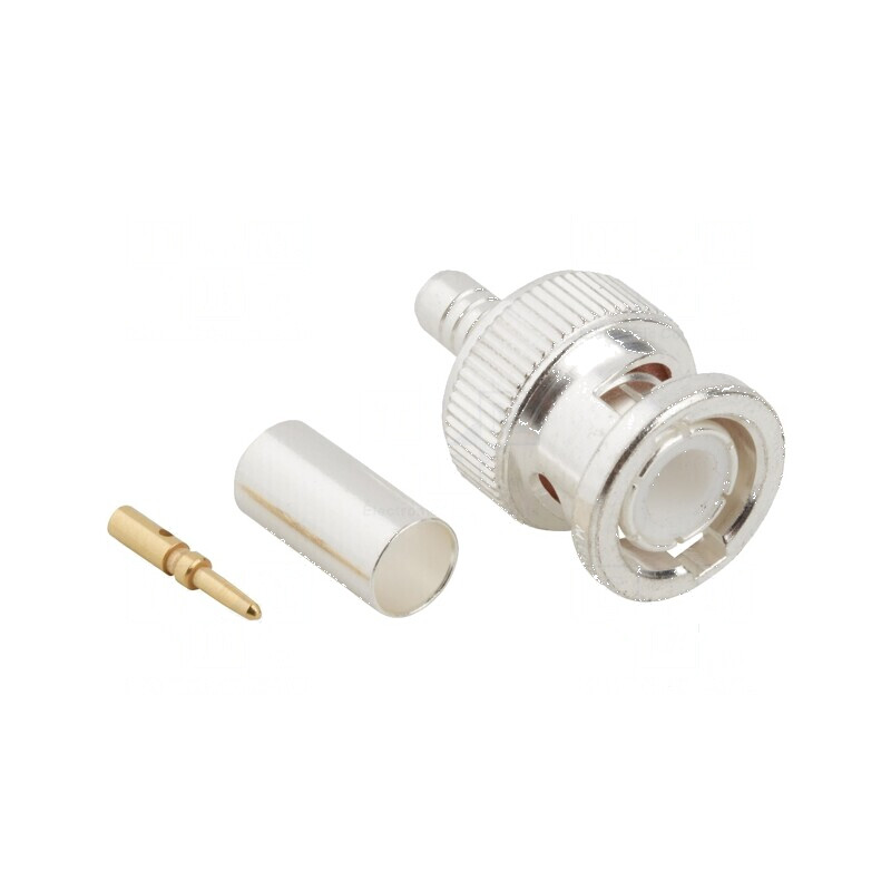Conector BNC mufă tată drept 50Ω pentru cablu PTFE aurit | Electronic-mag.ro | Componente Electronice Conector BNC mufă tată drept 50Ω pentru cablu PTFE aurit | Electronic-mag.ro | Componente Electronice