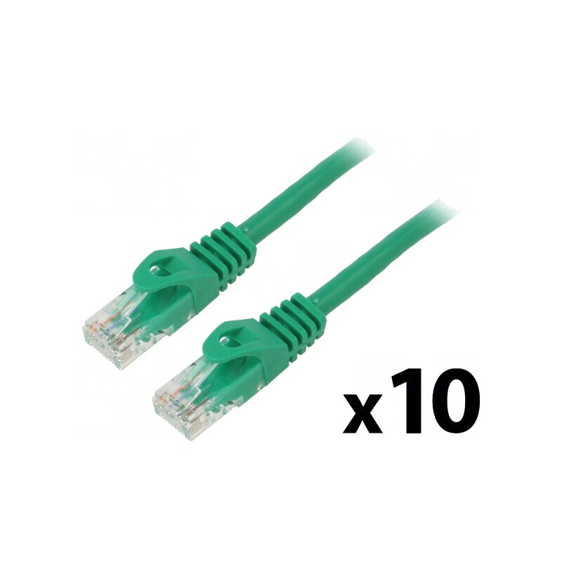 Cabluri patch U/UTP 5e litat CCA PVC verde 3m 26AWG | Electronic-mag.ro | Componente Electronice