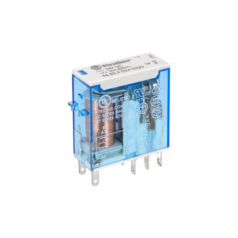 Releu electromagnetic DPDT 24VDC miniatură industrială 5mm | Electronic-mag.ro | Componente Electronice