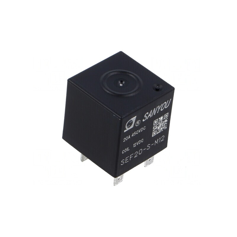 Releu electromagnetic SPST-NO 12VDC 20A pentru panou | Electronic-mag.ro | Componente Electronice