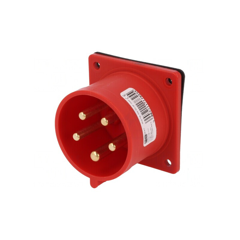 Conector alimentare AC trifazat 32A 400VAC IP44 | Electronic-mag.ro | Componente Electronice