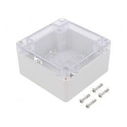 Carcasă universală policarbonat IP65 100mm x 100mm x 55mm | Electronic-mag.ro | Componente Electronice