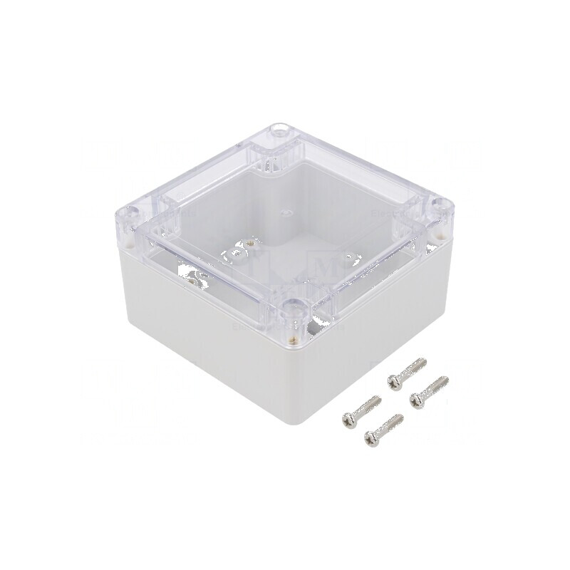 Carcasă universală policarbonat IP65 100mm x 100mm x 55mm | Electronic-mag.ro | Componente Electronice
