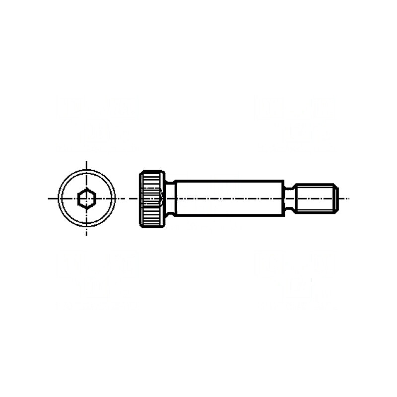 Şurub de păsuire oţel M16 cu imbus HEX 10mm - Lungime filet 22mm | Electronic-mag.ro | Componente Electronice