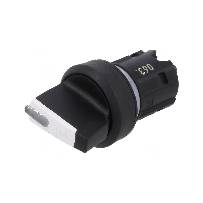 Comutator rotativ 22mm negru proeminent Poz. 3 | Electronic-mag.ro | Componente Electronice