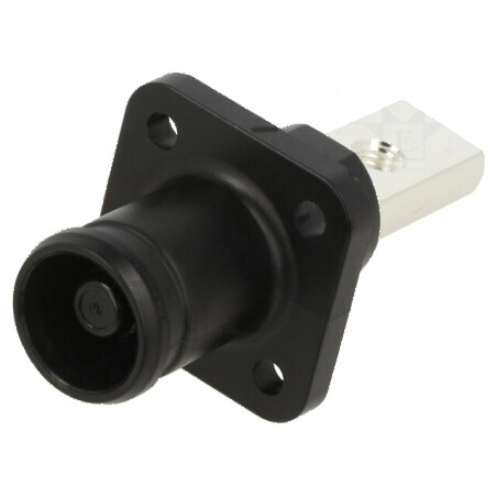 Conector alimentare DC soclu tată PIN 1 pentru montare pe panou | Electronic-mag.ro | Componente Electronice