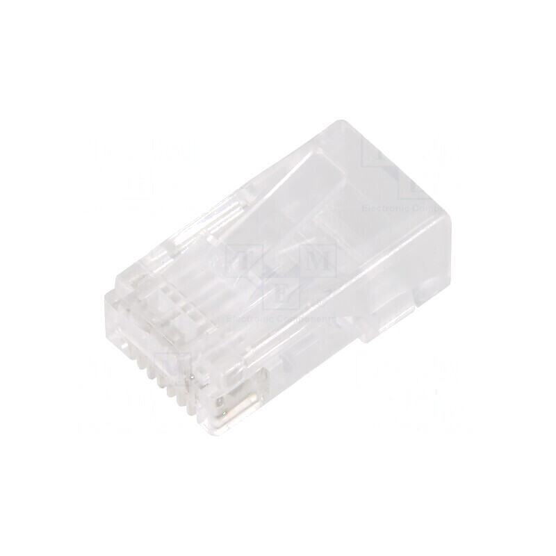 Conector RJ45 Cat 6 ecranat 8p8c IDC | Electronic-mag.ro | Componente Electronice