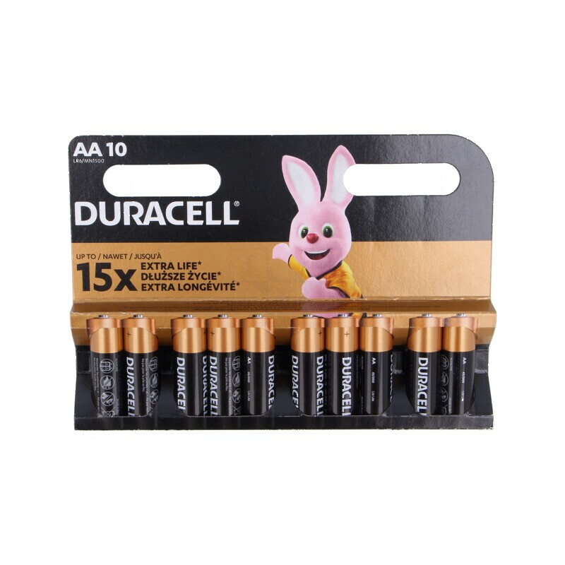 Baterie alcalină AA 1,5V nereîncărcabilă 10 bucăți BASIC | Electronic-mag.ro | Componente Electronice