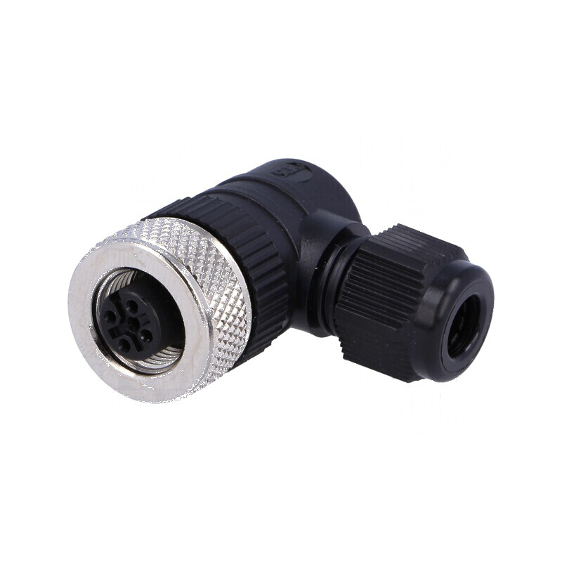 Conector M12 mufă PIN 4 mamă A-DeviceNet CANopen IP67 | Electronic-mag.ro | Componente Electronice