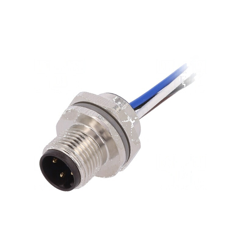 Conector M12 soclu PIN 4 tată D-Ethernet IP67 | Electronic-mag.ro | Componente Electronice