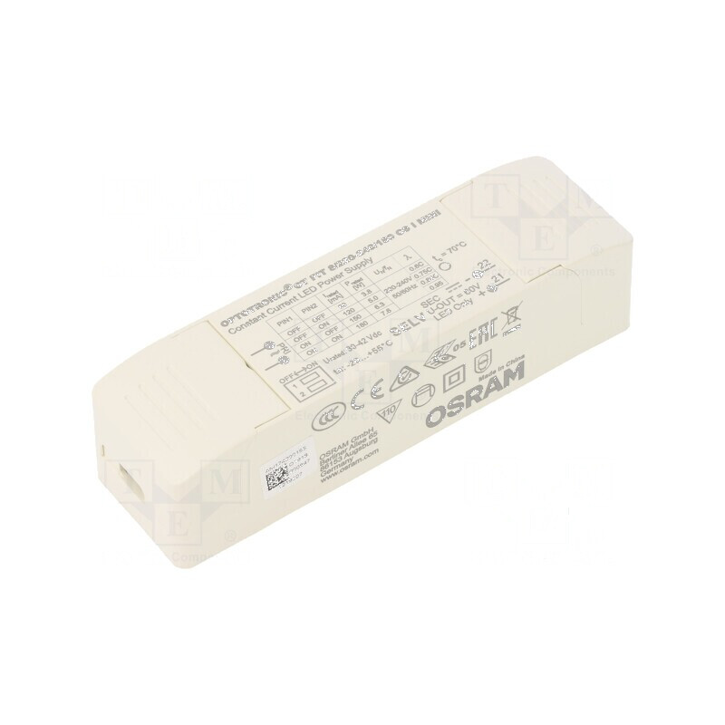 Alimentator LED 7,6W 30-42VDC 90-180mA 198-264VAC | Electronic-mag.ro | Componente Electronice