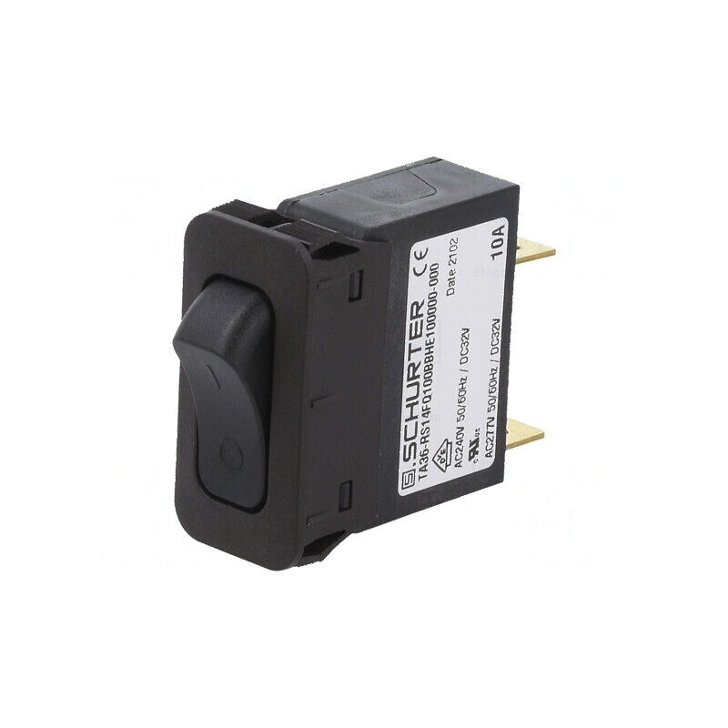 Întrerupător de supracurent Unom 240VAC 32VDC 10A SPST MCB | Electronic-mag.ro | Componente Electronice