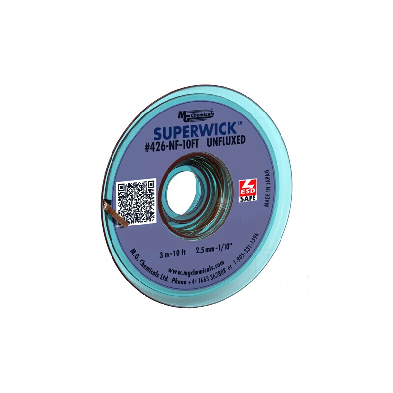 Bandă de dezlipit fără flux ESD 2,5mm x 3m | Electronic-mag.ro | Componente Electronice