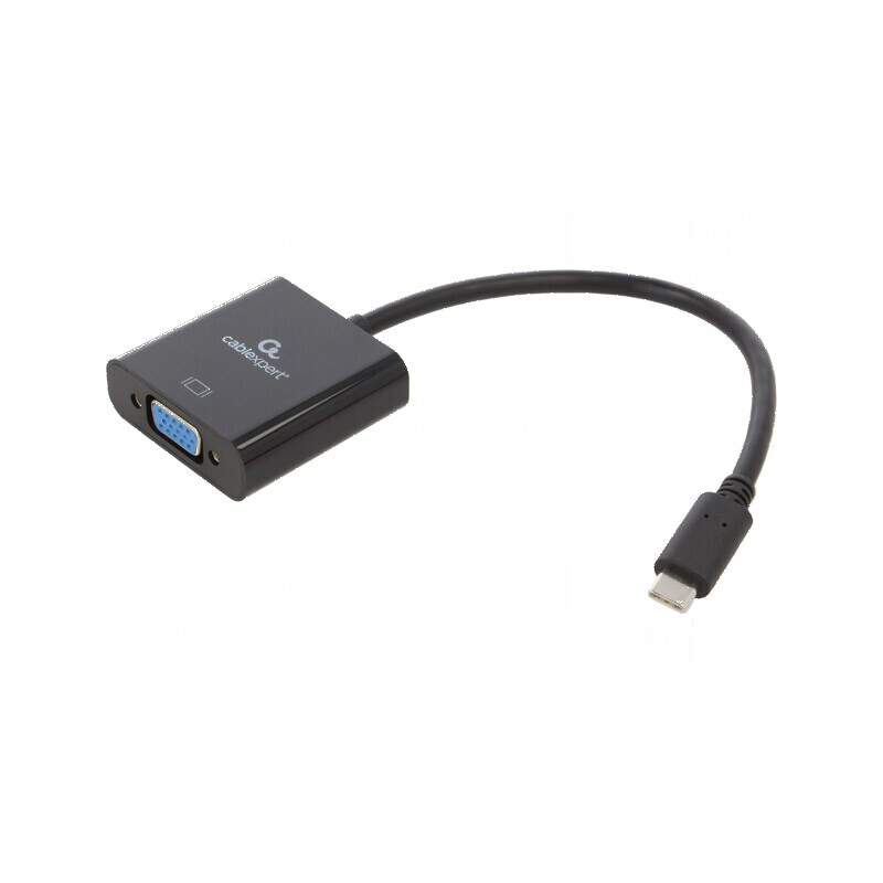 Adaptor USB 3.1 la D-Sub 15pin HD, USB C, 0,15m, Negru | Electronic-mag.ro | Componente Electronice
