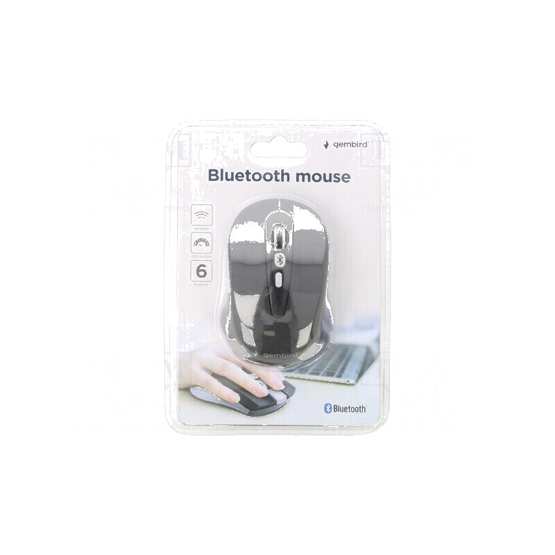 Mouse optic wireless Bluetooth 3.0 negru cu 6 butoane | Electronic-mag.ro | Componente Electronice