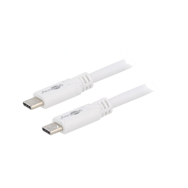 Cablu USB 3.2 USB C 1m alb 5Gbps 60W | Electronic-mag.ro | Componente Electronice