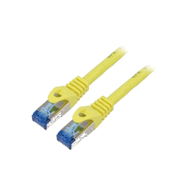 Cablu Patch S/FTP 6a CCA LSZH galben 20m 26AWG | Electronic-mag.ro | Componente Electronice