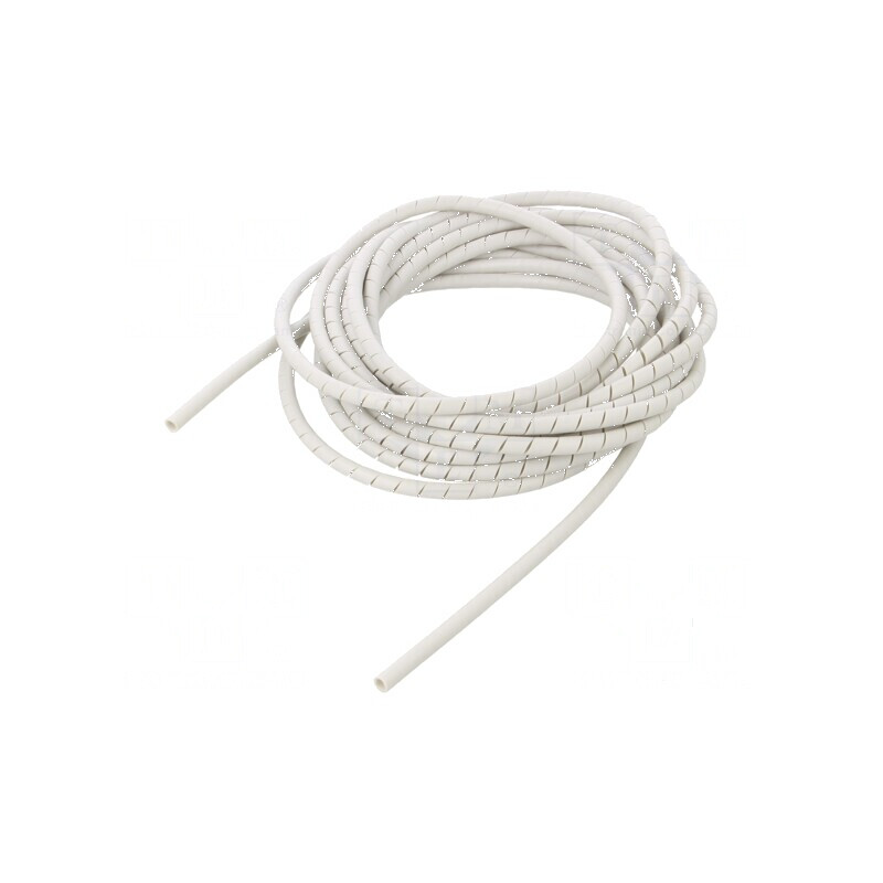 Înfăşurare spirală polietilenă gri Øbuclă 5-20mm, lungime 5m | Electronic-mag.ro | Componente Electronice