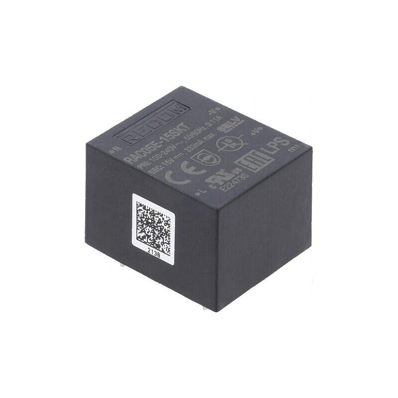 Convertor AC/DC 5W 90-264VAC la 15VDC | Electronic-mag.ro | Componente Electronice