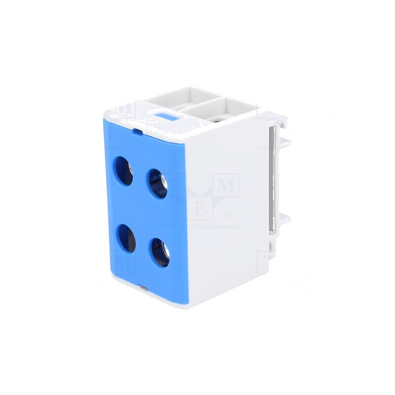 Term. îmbinare şine 1,5-50mm2 4 borne albastră | Electronic-mag.ro | Componente Electronice