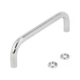 Suport oțel cromat 35mm cu fixare șurub M4 Ø8mm | Electronic-mag.ro | Componente Electronice