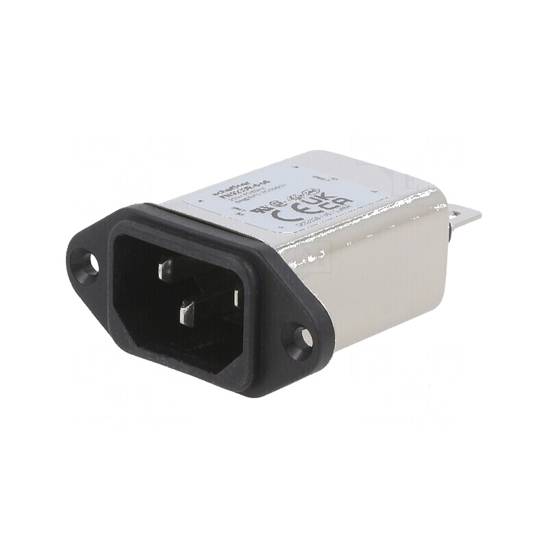 Conector alimentare AC C14 soclu tată 6A 250VAC | Electronic-mag.ro | Componente Electronice