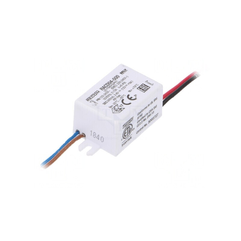Alimentator LED 4W 3-8V DC 500mA 90-264V AC IP65 | Electronic-mag.ro | Componente Electronice