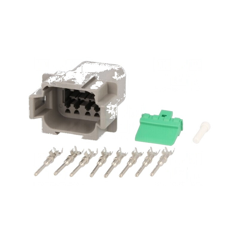 Conector cablu-cablu mufă tată DT 8 PIN crimpat | Electronic-mag.ro | Componente Electronice