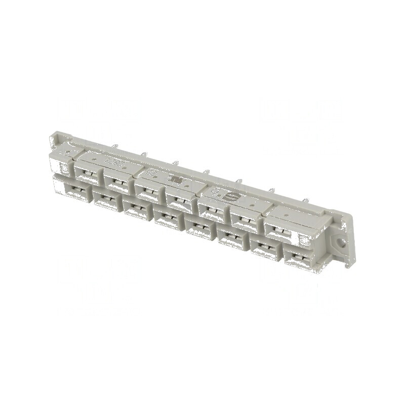 Conector DIN 41612 mamă 15 PIN THT drept | Electronic-mag.ro | Componente Electronice
