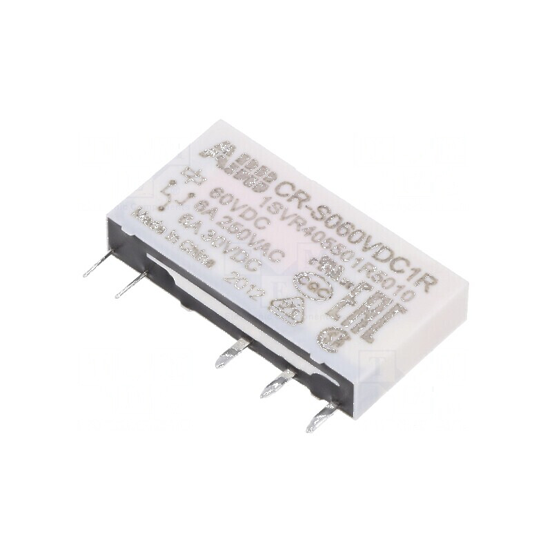Releu miniatură SPDT 60VDC cu soclu THT CR-S | Electronic-mag.ro | Componente Electronice