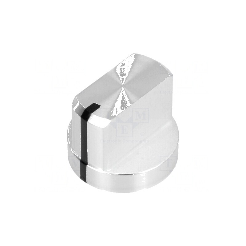 Buton rotativ cu flanșă și indicator aluminiu Ø6mm | Electronic-mag.ro | Componente Electronice