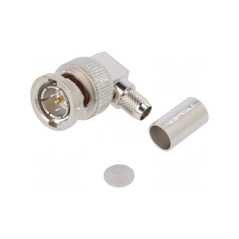 Conector BNC mufă tată unghi 90° 75Ω lipire crimpat PTFE | Electronic-mag.ro | Componente Electronice Conector BNC mufă tată unghi 90° 75Ω lipire crimpat PTFE | Electronic-mag.ro | Componente Electronice