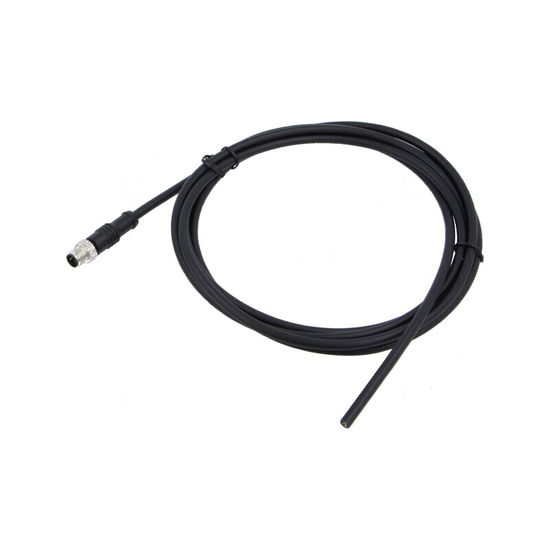Conector M8 mufă tată drept 3 pini IP67 -20÷80°C 3A | Electronic-mag.ro | Componente Electronice