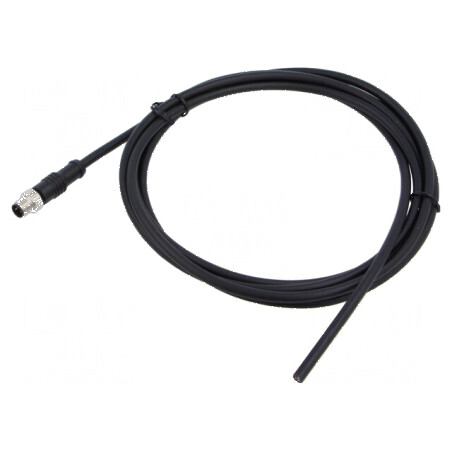 Conector M8 mufă tată drept 3 pini IP67 -20÷80°C 3A | Electronic-mag.ro | Componente Electronice