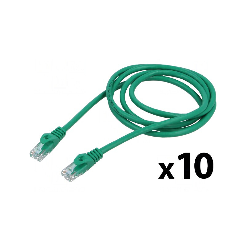 Cablul de rețea U/UTP 6 litat CCA PVC verde 1,5m 26AWG | Electronic-mag.ro | Componente Electronice