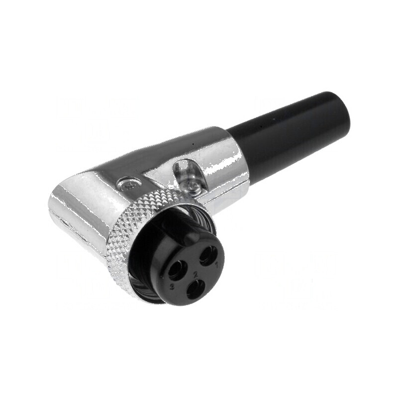 Conector microfon mufa mamă PIN 3 cablu 6mm | Electronic-mag.ro | Componente Electronice