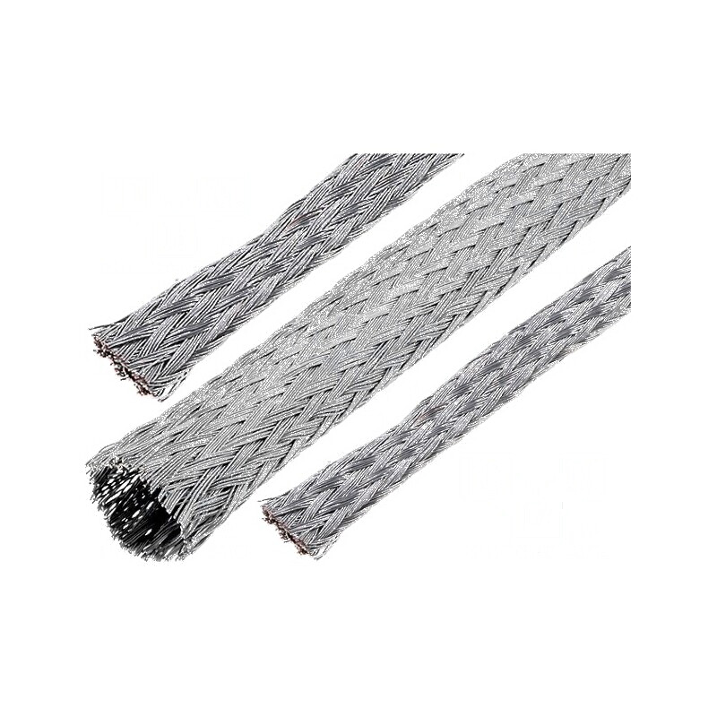 Trese împletitură 5,08mm 46A 11,3AWG 15m 50ft - Cablu electric de conectare | Electronic-mag.ro | Componente Electronice