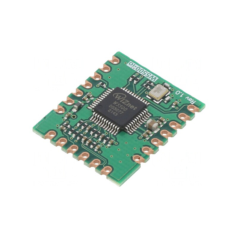 Modul Ethernet W5100 3,3VDC 24x20x2,6mm SPI | Electronic-mag.ro | Componente Electronice