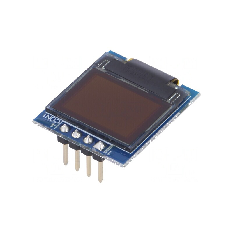 Afișaj OLED grafic 0,7" 64x48 galben 19,9x23,1x2,4mm | Electronic-mag.ro | Componente Electronice